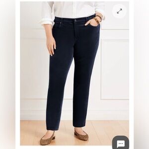 talbots indigo BNWT corduroy straight leg pants. size 18W
